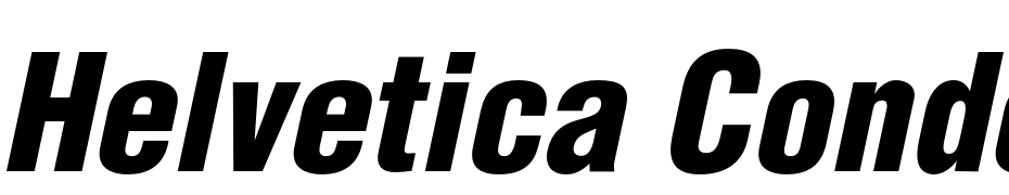 Helvetica Condensed Black Oblique Font Download Free